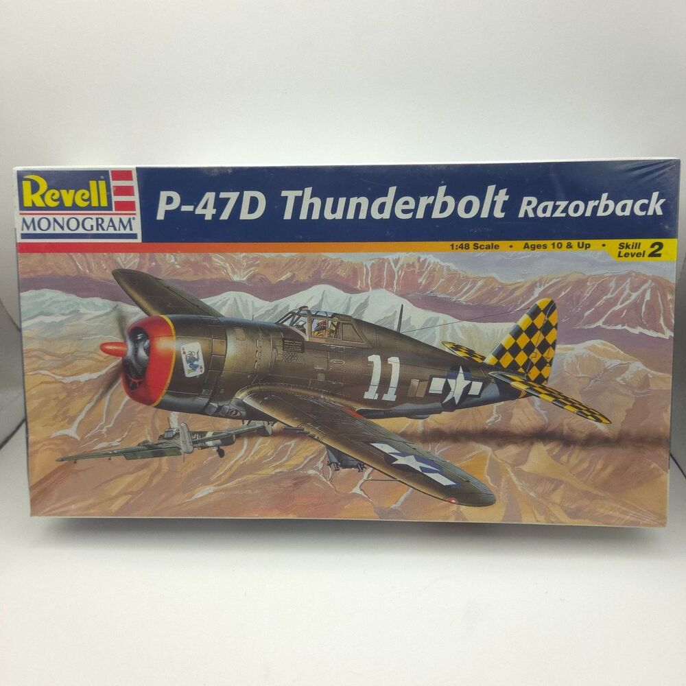 Revell Monogram P-47D Thunderbolt Razorback 1:48 Model Kit 1998 Skill 2 85-5242